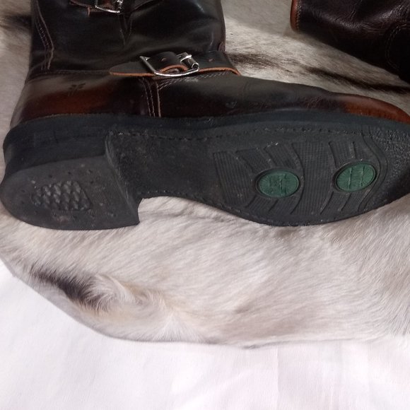 FRYE SMITH ENGINEER BOOTS CARAMEL COLOR - Picture 11 of 12